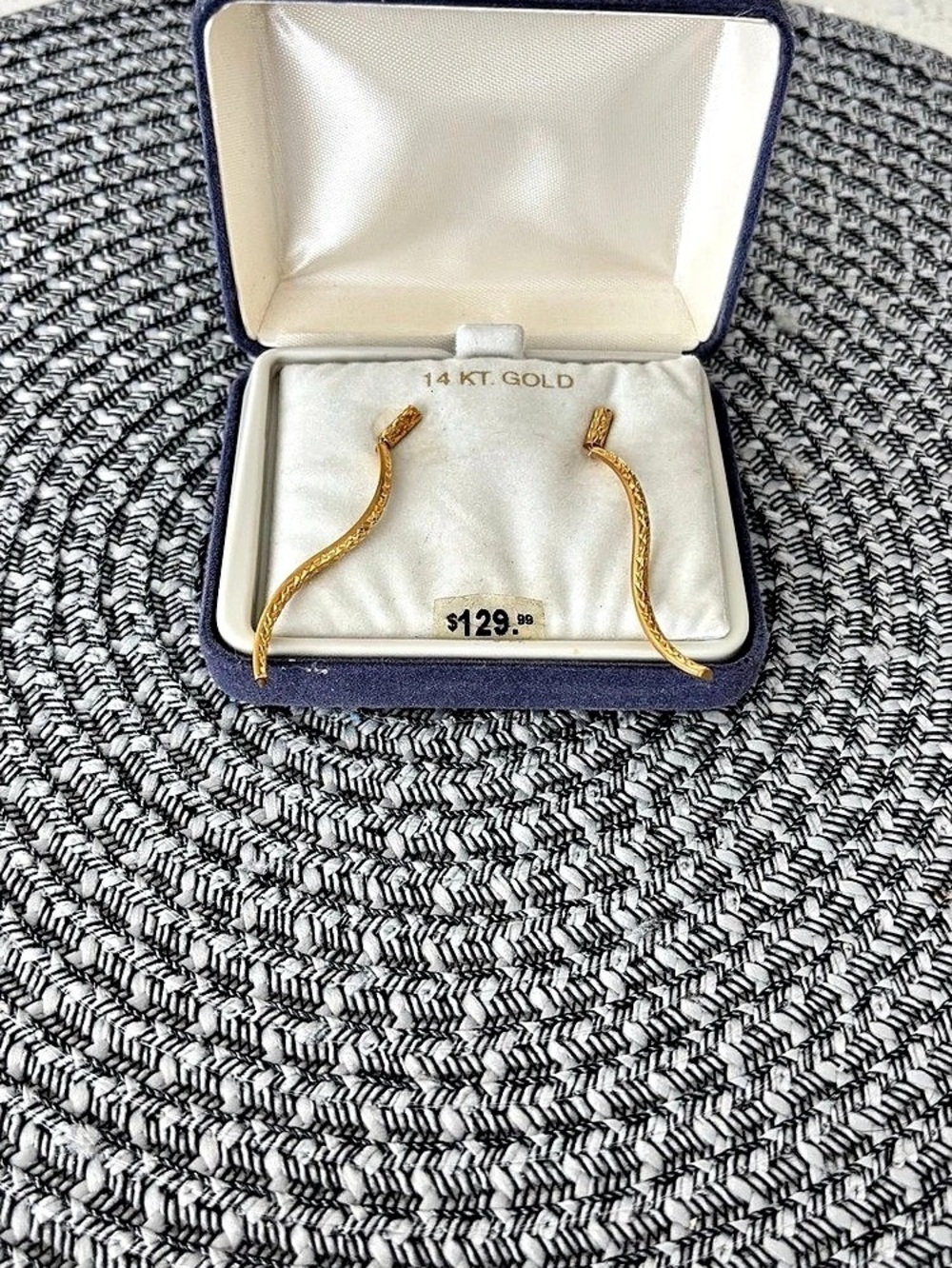 14K Gold Drop Earrings - Picture 3 of 3